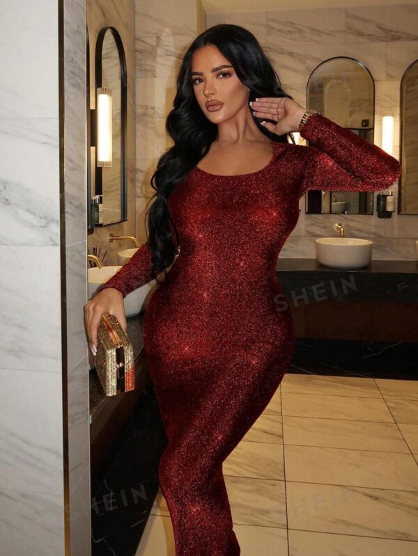 SHEIN SXY Women's Glitter Bodycon Dress - Image 2