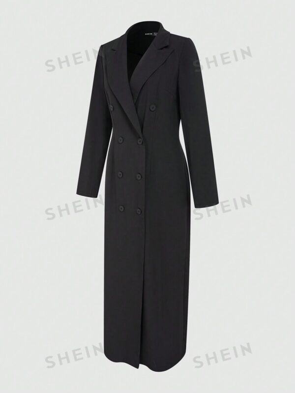 SHEIN Privé Women's Casual Long Button Coat For Summer - Image 3